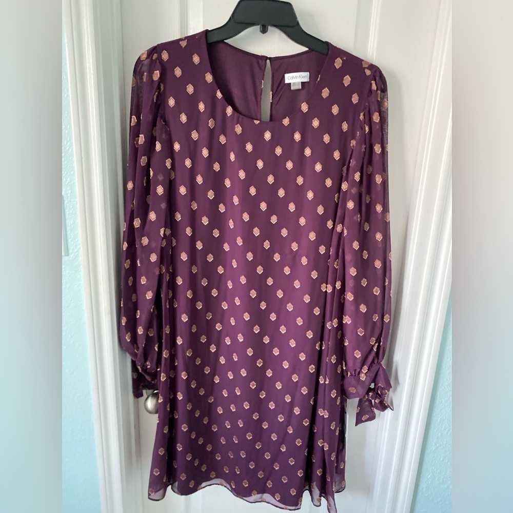 Women’s Calvin Klein purple/gold dress size 22W